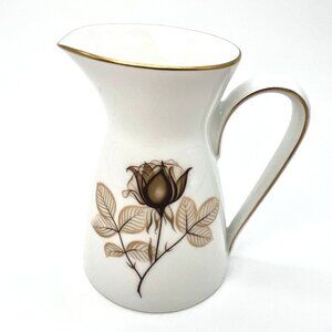 Rosenthal Classic Rose Porcelain Creamer Gold Trim Floral Germany Pitcher